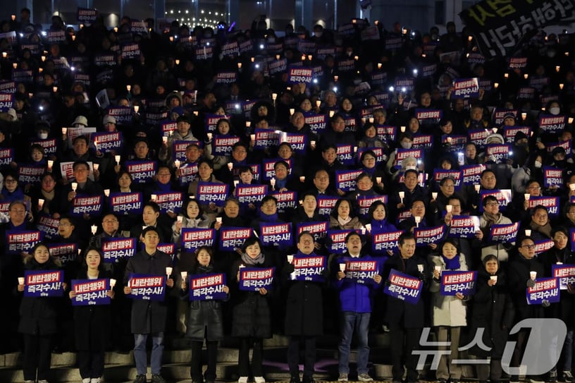 [뉴스1 PICK]국힘 불참 속 윤석열 대통령 탄핵안 본회의 보고