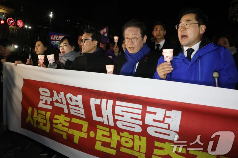 [뉴스1 PICK]국힘 불참 속 윤석열 대통령 탄핵안 본회의 보고